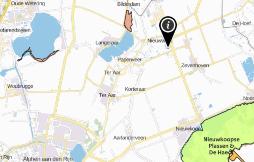 Het dichtstbijzijnde Natura 2000- gebied is Geerpolder plas op een afstand van ongeveer 2 kilometer.