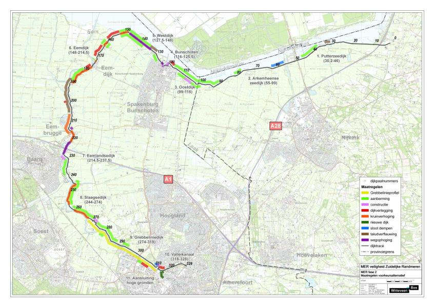 2. Inhoud DVP Mitigerende en/ of compenserende maatregelen: Herstel rietkragen langs Eem en randmeer Hergraven sloten Herstel struweel langs Grebbeliniedijk Boscompensatie