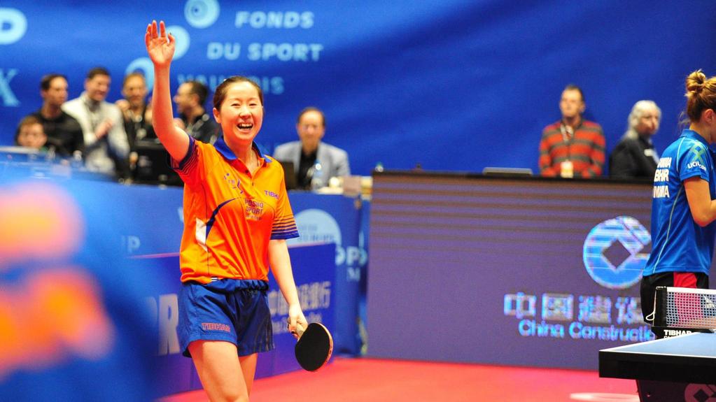 LI JIE OP TOP-16 Li Jie weet in februari haar titel op de Europese Top- 16 niet te prolongeren.