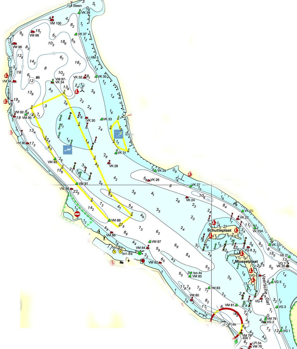 Aanhangsel B Deze kaart is niet bestemd voor navigatie VM96 VM98 VM100 VK37 VK32 VM97-VK34 VK35 VM95 VK31