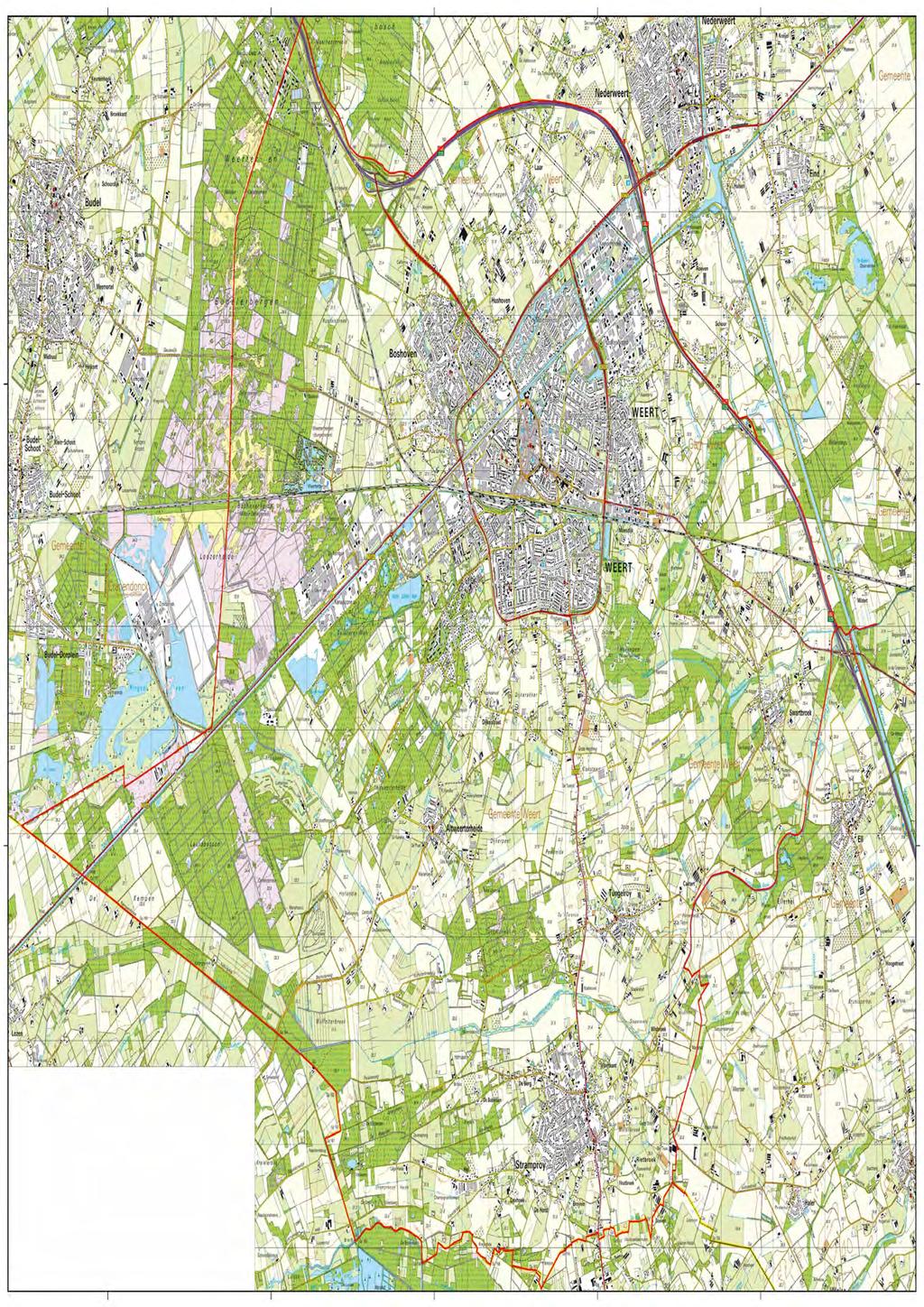 Beleidsnota huisvesting arbeidsmigranten 2018 pagina 15 Kaart: Weergave gebieden met huisvestingsmogelijkheden Gemeentegrens en contour stedelijk gebied Tijdelijke