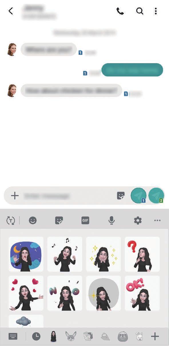 Apps en functies Mijn Emoji-stickers in chats gebruiken U kunt Mijn Emoji-stickers