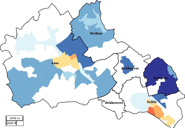 Kaartvisualisatie welvaartsindex per statistische sector (wijk) voor Welvaartsindex*... 59 60 69 70 79 80 89 90 99 100 109 110 119 120 129 130 139 140.