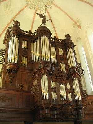 520 F.C. Schnitger / H.H. Freytag 1795 Herv. Kerk Zuidbroek Lichte wijzigingen door P. van Oeckelen in 1853. Aanpassingen door P.