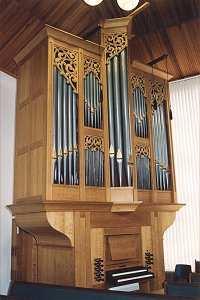 Roden 725 K.B. Blank en Zn. 1973 Geref. Kerk Vrijgem. - "De Open hof Groene Zoom 1, 9301 SJ Op 5 mei 2002 werd in De Open Hof te Roden een orgel in gebruik genomen van de firma Blank.
