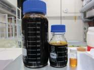 First results softwood Non-catalytic pyrolysis 78% oil (34% water, 44% organics); 2-phase oil