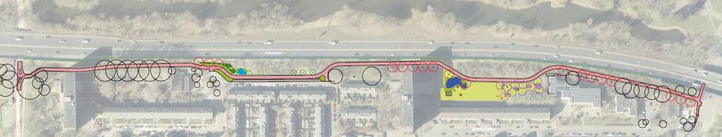 Afbeelding 5: definitieve ontwerp van het fietspad tussen Park Selwerd en Iepenlaan Financiële consequenties Kosten Het afgelopen jaar is onderzoek uitgevoerd naar de mogelijkheden en consequenties