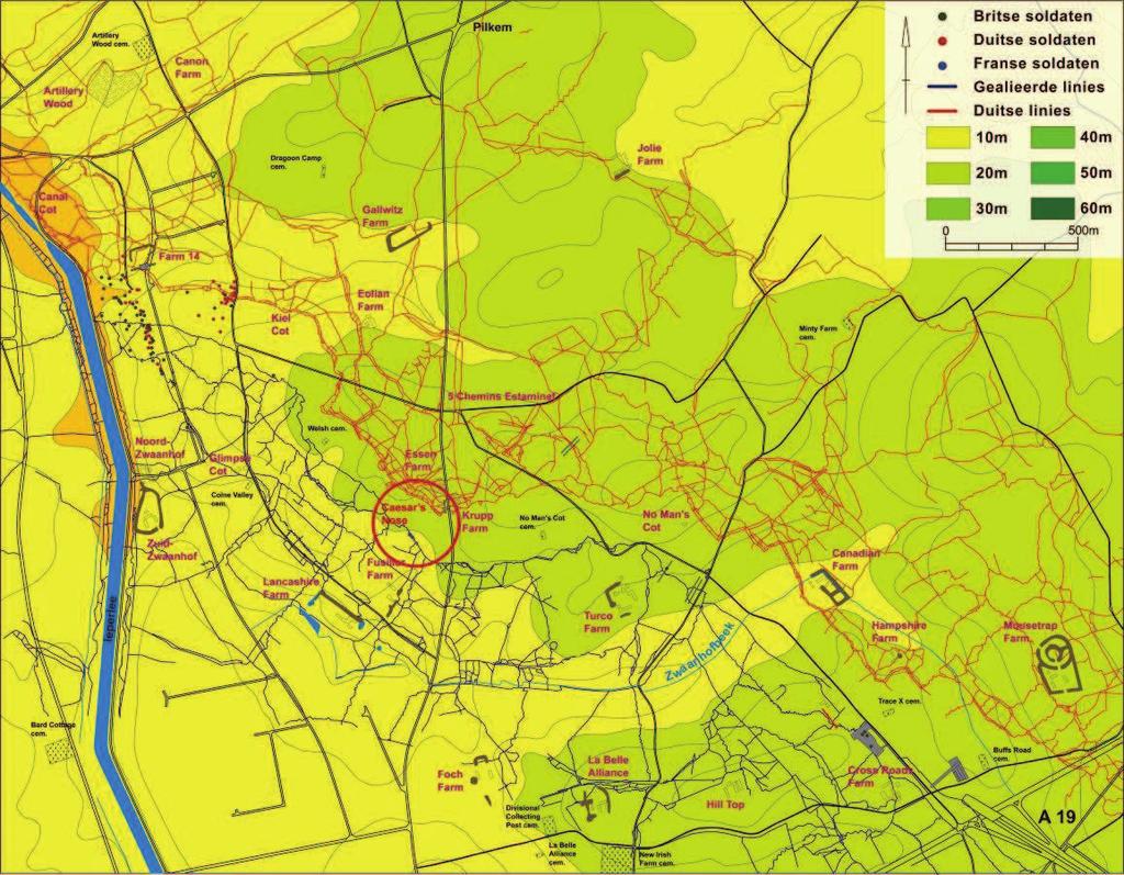 Gedurende twee weken in november 2005 voerde het VIOE (Vlaams Instituut voor het Onroerend Erfgoed) archeologisch onderzoek uit op een terrein kadastraal gekend als Ieper, 8 Afd.