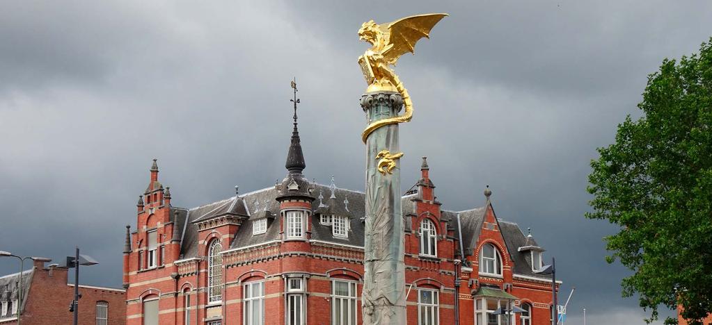 4 Het Zand is de buurt tussen Binnenstad centrum en het spoor. Het is vooral bekend 5 1 2 3 door het Centraal Station van s-hertogenbosch en de Drakenfontein.