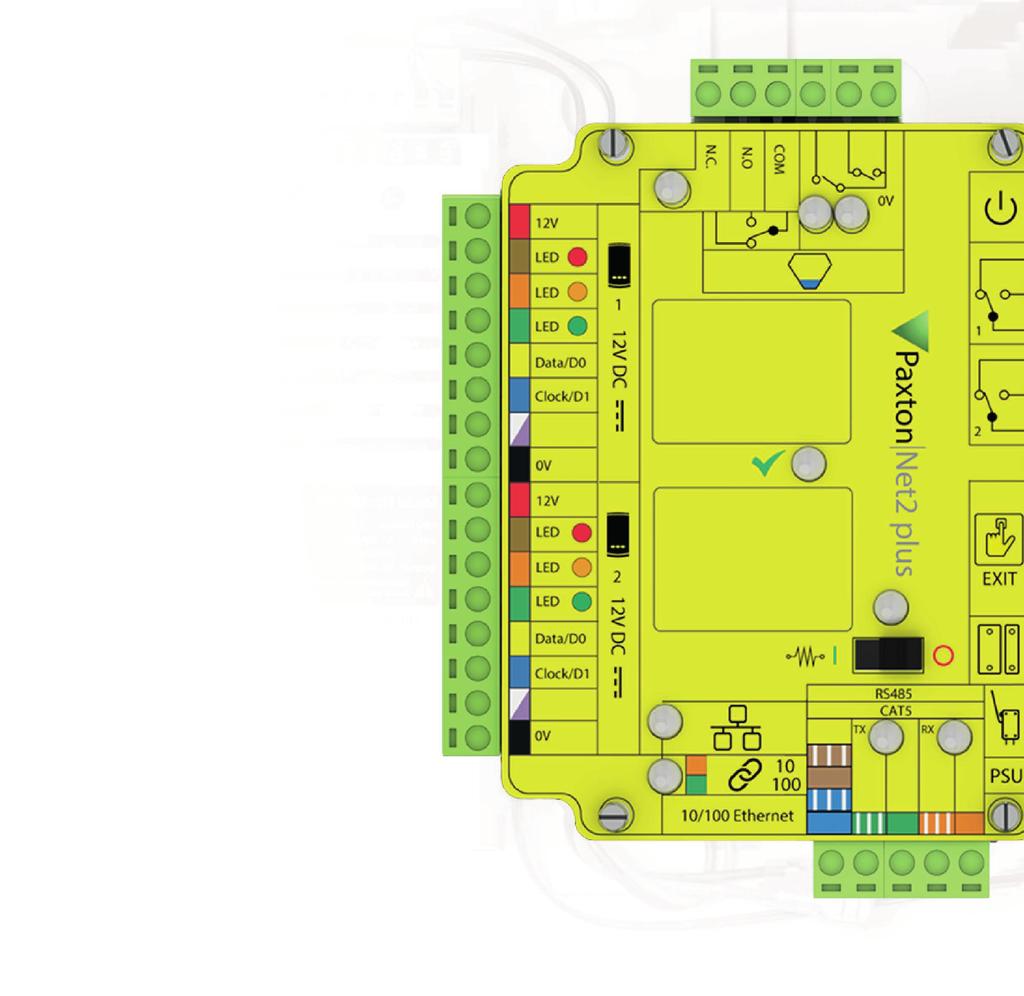 Net2 Hardware 11 Net2 deurcontrollers Alle Net2 deurcontrollers kunnen door elkaar worden gebruikt, zodat installateurs gemakkelijk de beste oplossing voor elke situatie kunnen vinden.