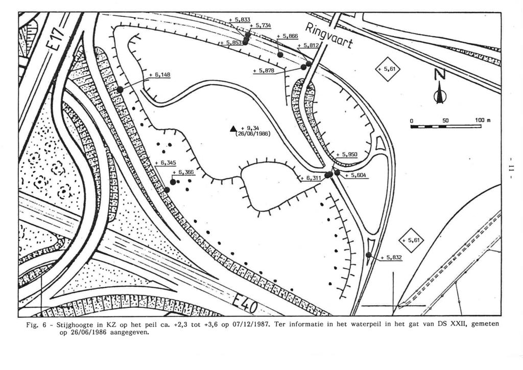 --- 0 50 100 m - + 5,832 Fig. 6 - Stijghoogte in KZ op het peil ca.