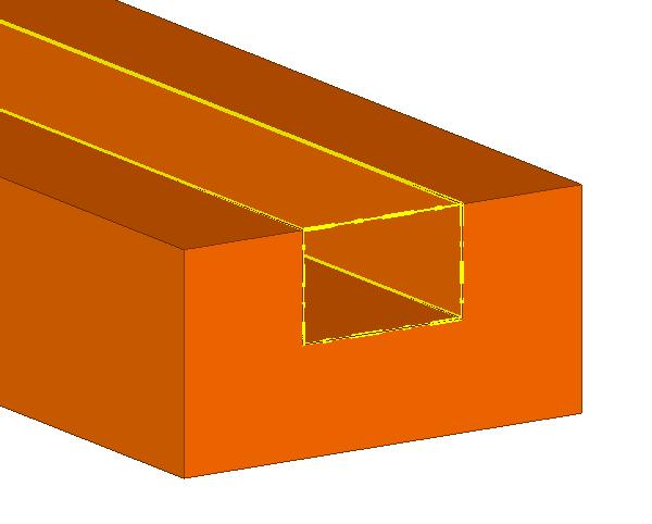 10. Voeg een nieuwe parameter toe in het dialoogvenster Variabelen en stel deze als volgt in: Hiermee definieert u het profiel van de uitsnijding (waarbij parameter P9 wordt gebruikt om de lengte van