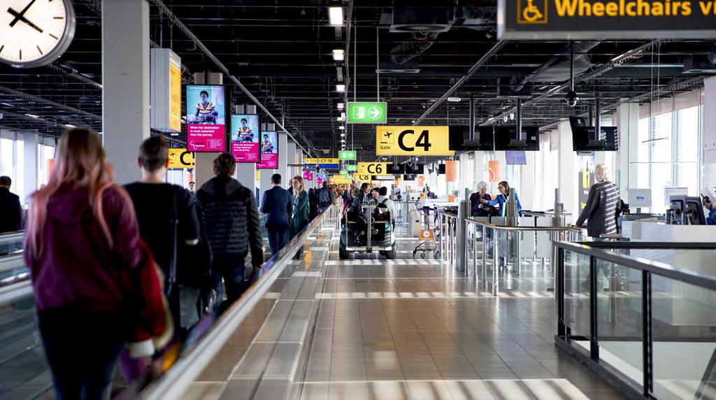 Netwerk, capaciteit en beveiliging Ons netwerk vormt de kern van onze luchthavenoperatie en de grondslag voor onze missie, 'Connecting the Netherlands'.