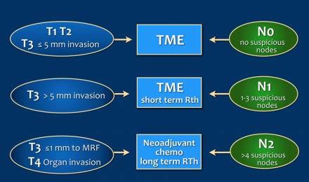 Neo-adjuvante behandeling rectumcarcinoom T1/T2: Transanale chirurgie
