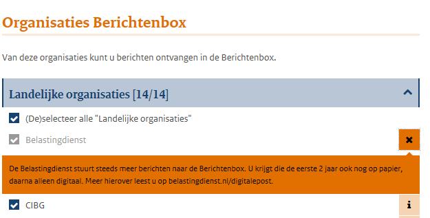 Bijlage 2. Gebruik Berichtenbox (adviespunt 1.3 en 1.