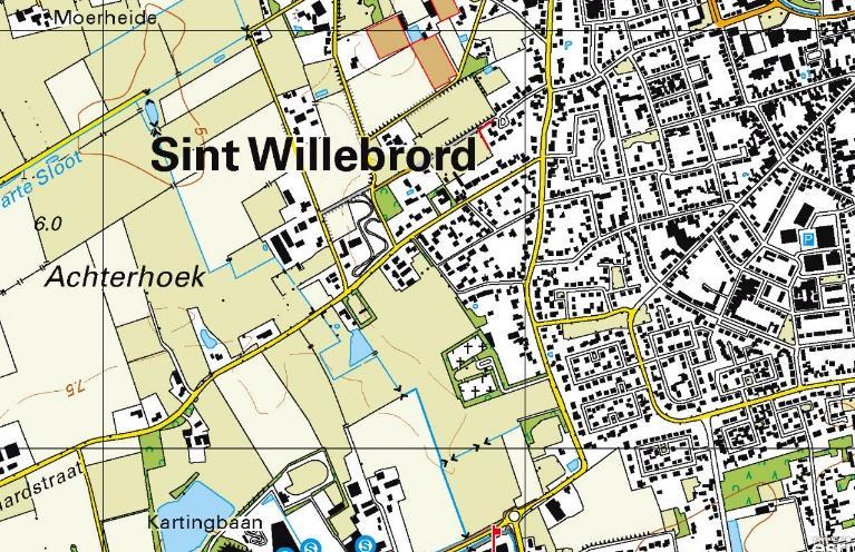 LANDSCHAPSANALYSE De dorpskernen van omliggende kerkdorpen van Rucphen, St. Willebrord en Sprundel zijn deels ontstaan op oude en jonge besloten zandontginningen.