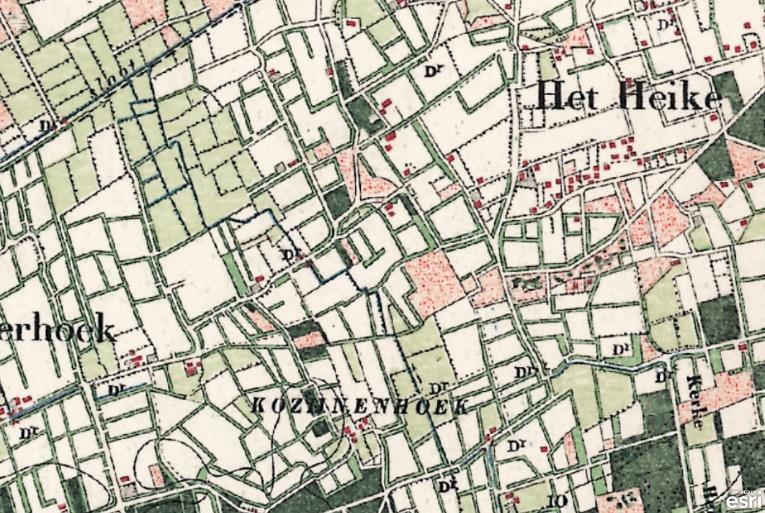 In de daaropvolgende jaren tot ongeveer 1980 verdwijnen steeds meer van deze groenstructuren, tot het punt waarop er nog relatief weinig groene structuren over zijn in het landschap.