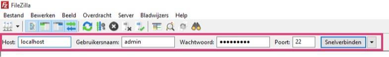 4 Bestanden uploaden Voordat u de volgende stappen doorloopt zorg ervoor dat u een FTP Client download of heeft gedownload. Voor deze handleiding maken wij gebruik van FileZilla FTP Client 3.29.0.