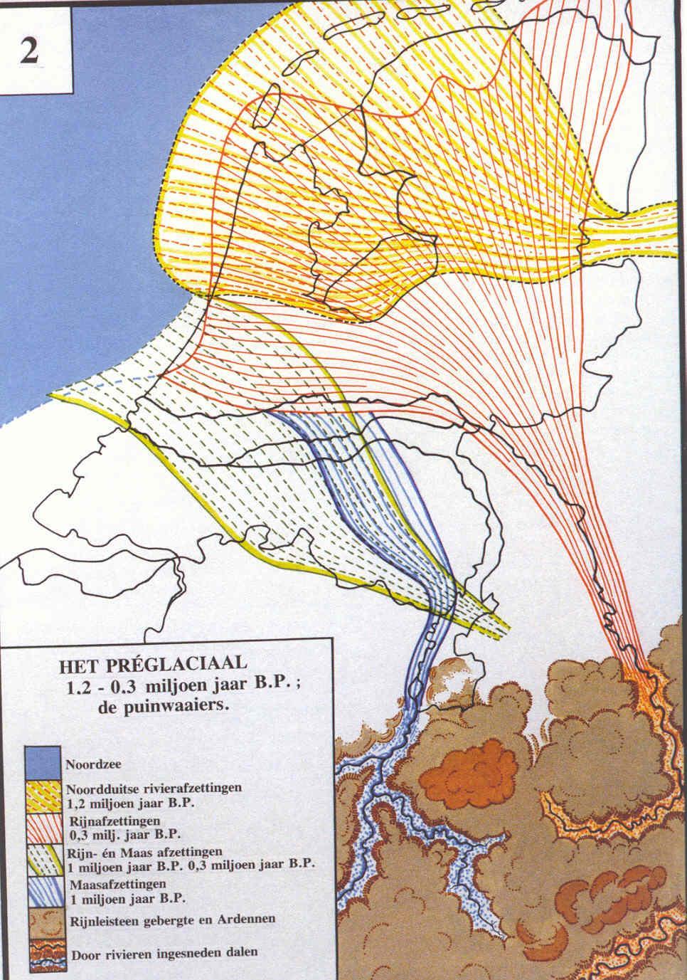 sedimenten af (Préglaciaal