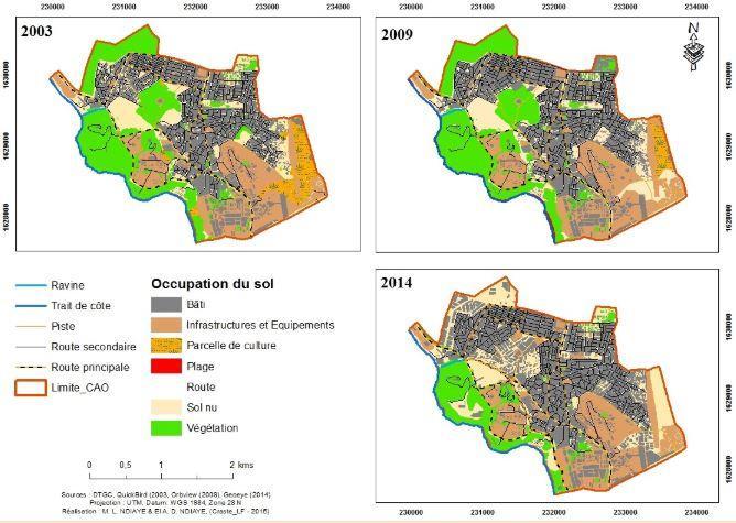landgebruik (bouwgrond, bossen en stedelijke zones) doorheen de tijd