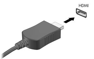 HDMI-poort gebruiken (alleen bepaalde modellen) Bepaalde computermodellen beschikken over een HDMI-poort (High Definition Multimedia Interface).