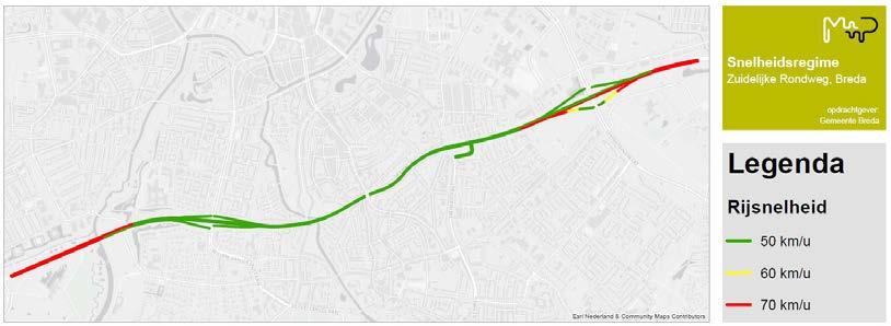 figuur 6 rijsnelheden Zuidelijke Rondweg Breda 3.