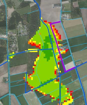 Het aanbrengen van een nieuwe beregeningsput heeft ten opzichte van de huidige situatie een positief effect.