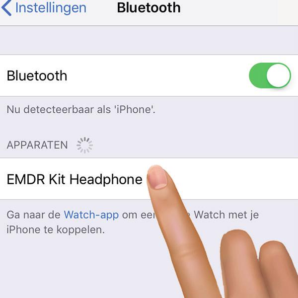 Voor Android gebruikers: Klik op de CONNECT knop in de linkerbovenhoek van de app.