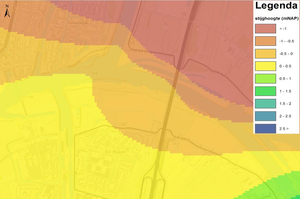 3 Beschrijving huidige werking watersysteem Aan de hand van de hydrologische modelresultaten van de studie Grondwatermodellering Lek, Linge en Tielerwaard (RHDHV, 17 november 2017) zijn figuren