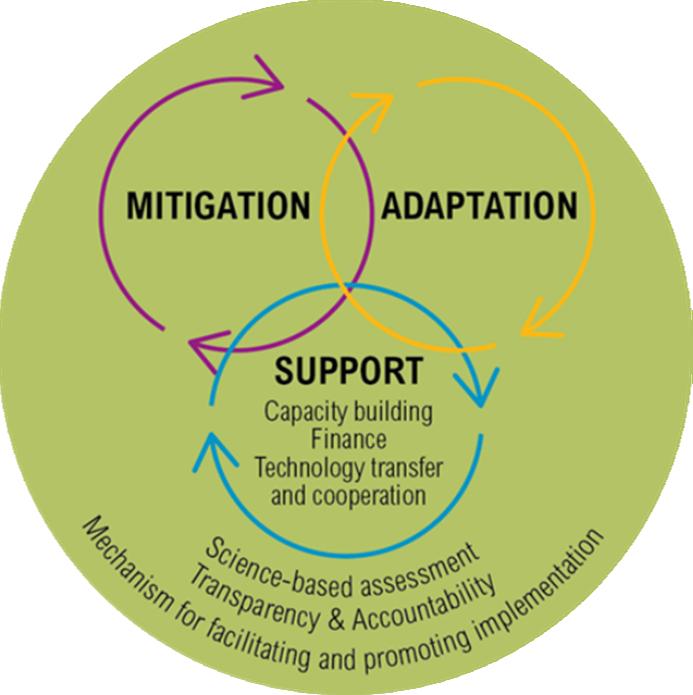 A. Internationaal Parijs Akkoord (2) LT strategie met 5-jarige ambitiecyclus stelselmatig ambitieniveau opschalen o Temperatuur doelstelling (mitigatie) o Doelstelling adaptatie o