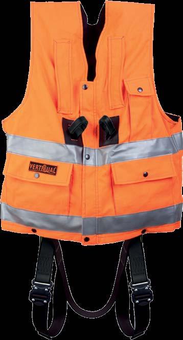 FLAME RETARDANT HARNESSES AND JACKETS Edge offers a range of harnesses and vests with flame retardant (FR) and anti-static (AST) characteristics.