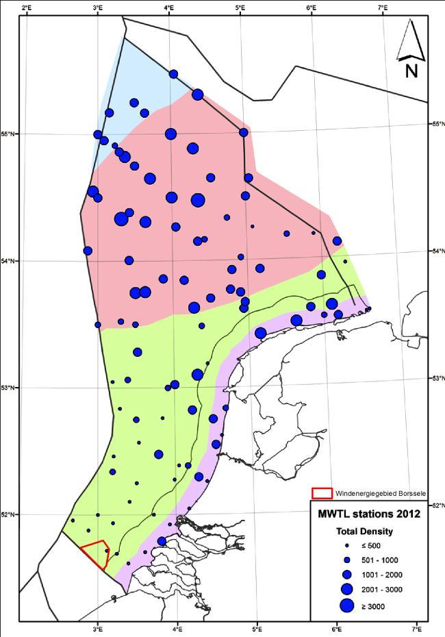 Onderwaterleven Aantal soorten, dichtheid en biomassa macrobenthos op