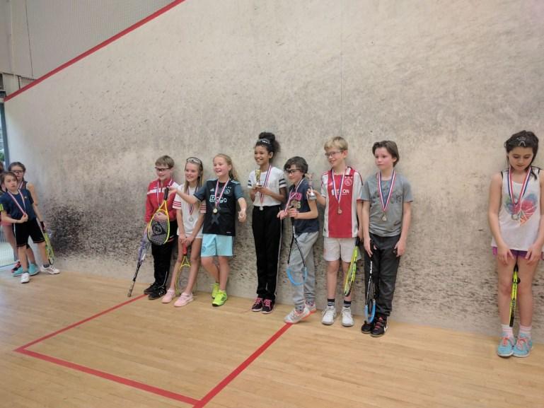 Squash Toernooi 1e Prijs Leerlingen uit groep 6 en 7 hebben de 1ste prijs gewonnen bij squashtoermooi.