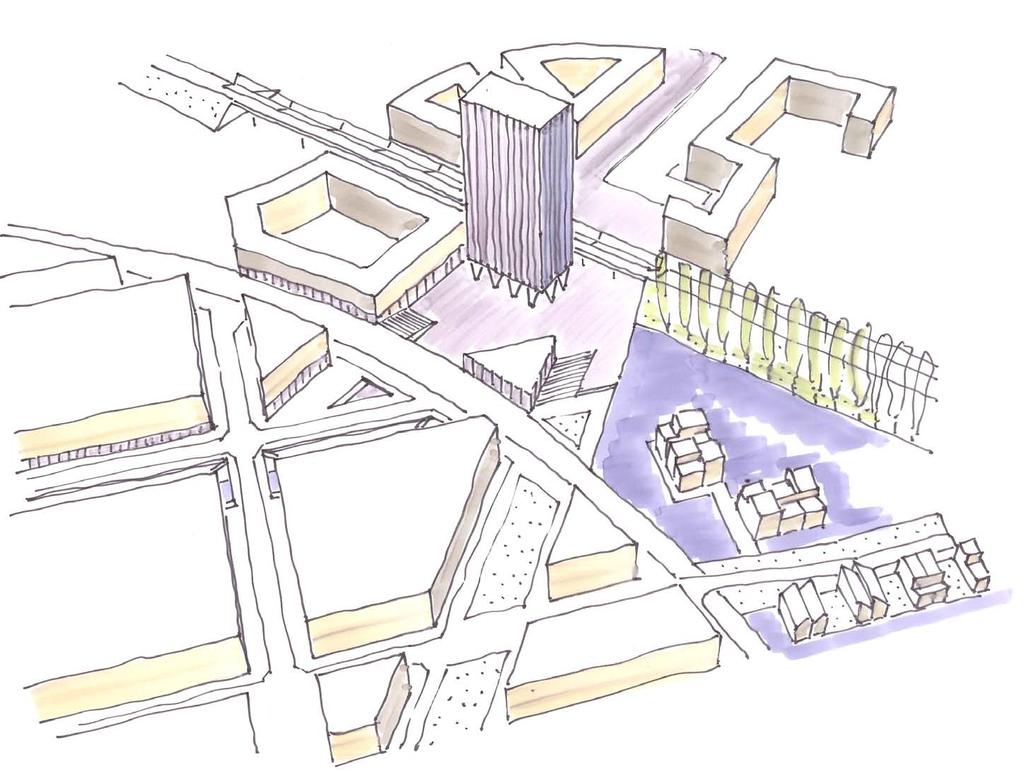 Voorstel voor de inrichting van het stationsgebied, een