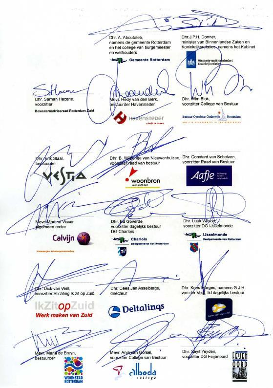 Afspraak: Zuid Werkt 2012 Start NPRZ gemarkeerd door ondertekening convenant Zuid Werkt op 19 september 2011.