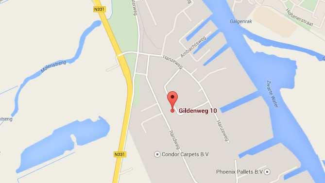 Algemene gegevens Adresgegevens Gildenweg 10 8061 RP Hasselt Oppervlakte Totaal ca. 3.810 m² b.v.o. Bedrijfsruimte totaal ca. 3.300 m² b.v.o. Bedrijfshal 1 ca. 3.000 m² b.v.o. Bedrijfshal 2 ca.