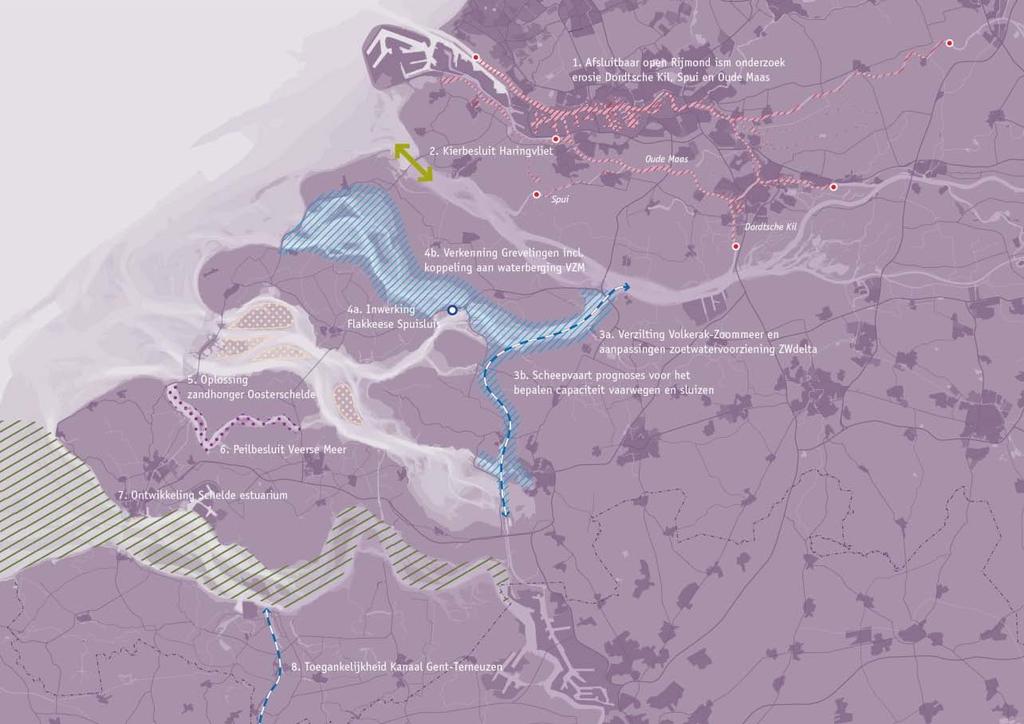 2010 Kierbesluit Haringvliet 2015: Ruimte voor de rivieren 2015: Waterkwaliteit KVZM 2015: Zoetwater oplossing Zeeland, West Brabant, Zuid-Holland Zuid 2009: Verkenning Grevelingen 2009: Verkenning