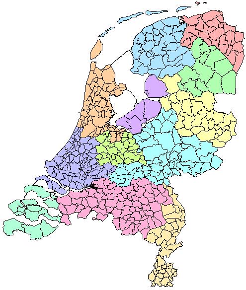 Regio s 1. Leeuwarden 2. Zwolle 3. Flevopolder (Lelystad en Zeewolde) 4. Hilversum 5. Stedendriehoek (Apeldoorn/Deventer) 6. Twente (Enschede/Hengelo) 7.