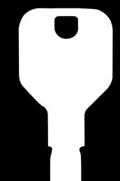Xesar-combisleutel met verlengde hals Identificatiemedium gecombineerd met een sleutel voor de bediening van Xesar-deuren Chip MIFARE DESFire EV1 Sleutels