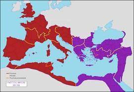 0. De val van het West-Romeinse Rijk Het Romeinse Rijk wordt zo groot dat het steeds moeilijker wordt
