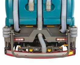 Vloeistof- en vuilwatertanks maken volledige visuele inspectie en reiniging mogelijk Volledige afdekking aan voorkant beschermt benen en voeten van gebruiker Corrosiebestendige