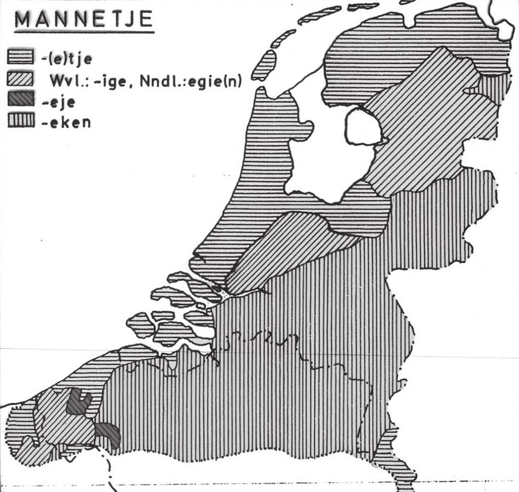 Dialecten en dialectologie in Vlaanderen 193 Stempelkaart Symbolenkaart Op de kaart (figuur 2) zijn talrijke fonetische gegevens naar vernederlandste trefwoorden geïnterpreteerd.