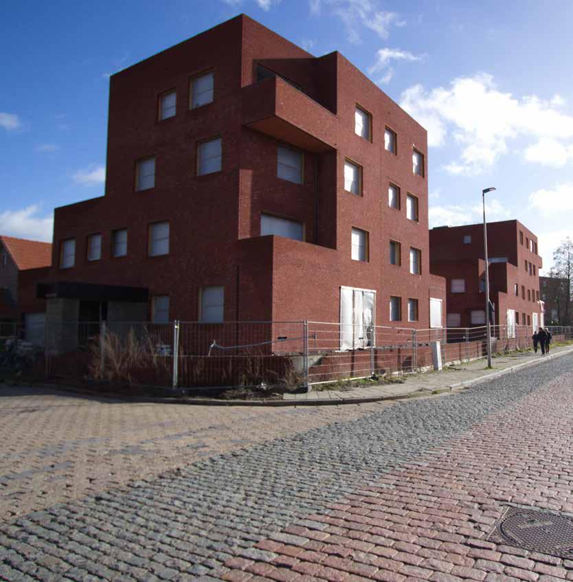 STEENAKKER / GROENEWALSTRAAT Vervangingsbouw - 60 appartementen voor sociale huur. enbureau BOB.361 bvba - Brussel. Aannemer Het eerste deel van de werken werd uitgevoerd door Gabecon nv.