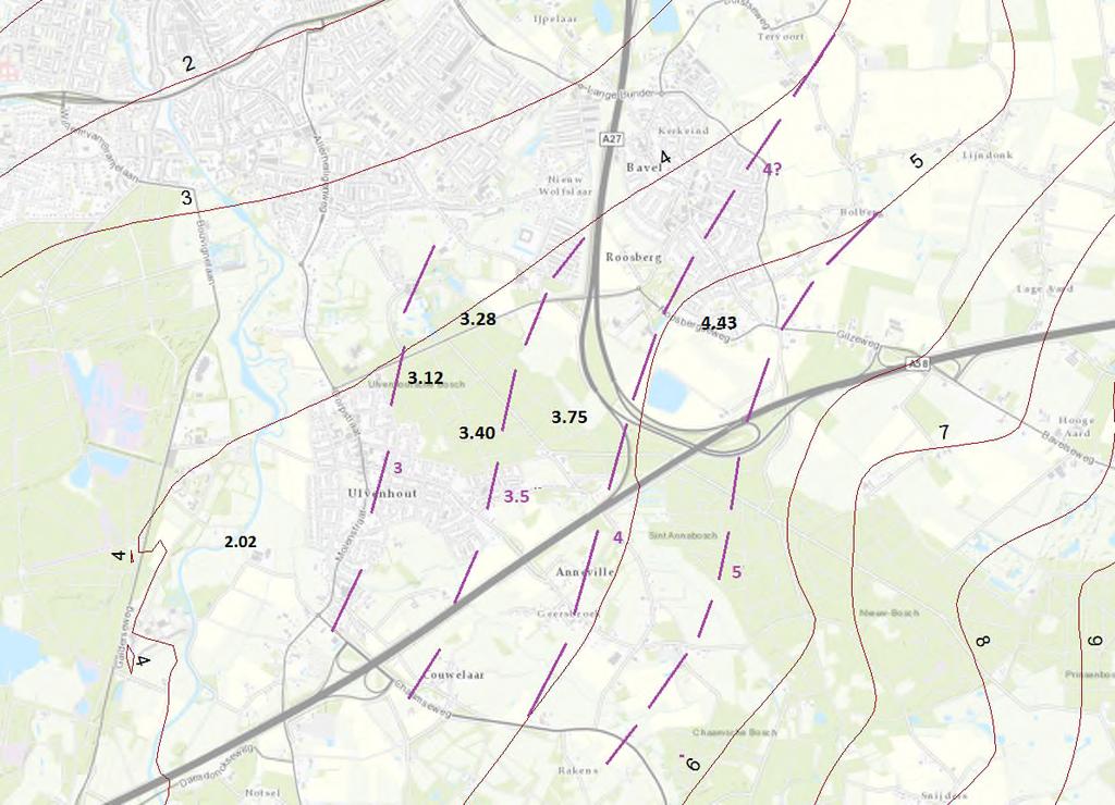 3 Grondwaterstijghoogten en kwel In dit hoofdstuk wordt inzicht gegeven in de grondwaterstijghoogten en kwel in de 3 opeenvolgende watervoerende pakketten in de (ruime) omgeving van het Ulvenhoutse