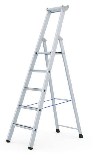 Ladders en traen/ traen, eenzijdig oploopbaar Saferstep S Trap et gefelste treden et Safer Step Technologie Cofortabel en veilig stijgiddel et hoge slipvastheid dankzij toepassing van de "Safer Step