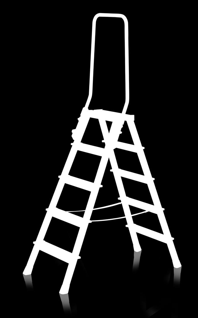 Ladders en traen/ traen, tweezijdig oploopbaar Seventec B Trap et 7-punts verbindingstechniek Stabiel en
