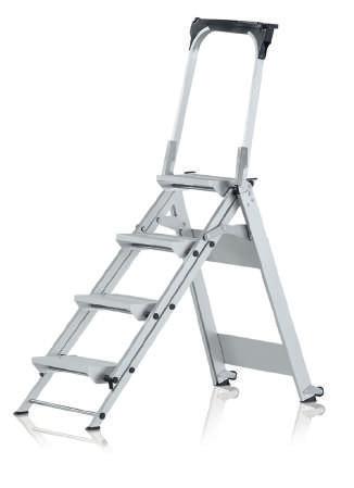 Ladders en traen/ opstapjes en werkplatforen Workstand P Werkplatfor NIEUW Voor optiale staveiligheid in cobinatie et groot staoervlak en eenvoudige afhandeling. Platforafetingen ca. 400 x 300.