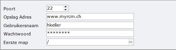 Nu heeft u de FTP toegang gegevens nodig die u per mail heeft ontvangen onder het item voorbereidingen. FTP Accessdata ( MyRCM Service) ------------------------------------ Host: www.myrcm.