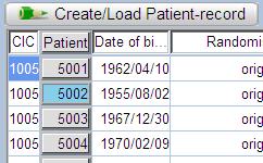 3 Een patiënt opvragen Indien u aanvullingen bij een al bestaande patiënt wilt invoeren klikt u op de tabbladen Data Entry: Index: All Cases (figuur 6).