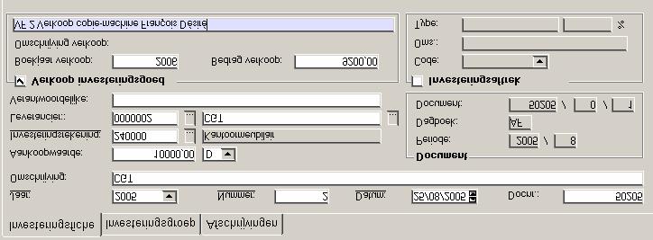 Investeringen & afschrijvingen Volledige verkoop investeringsfiche Pagina : 5 4.
